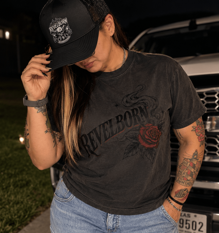 REVELBORN | MOVE WITHOUT PERMISSION CROP TOP