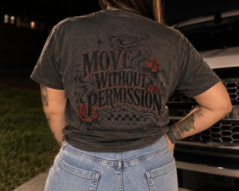 REVELBORN | MOVE WITHOUT PERMISSION CROP TOP