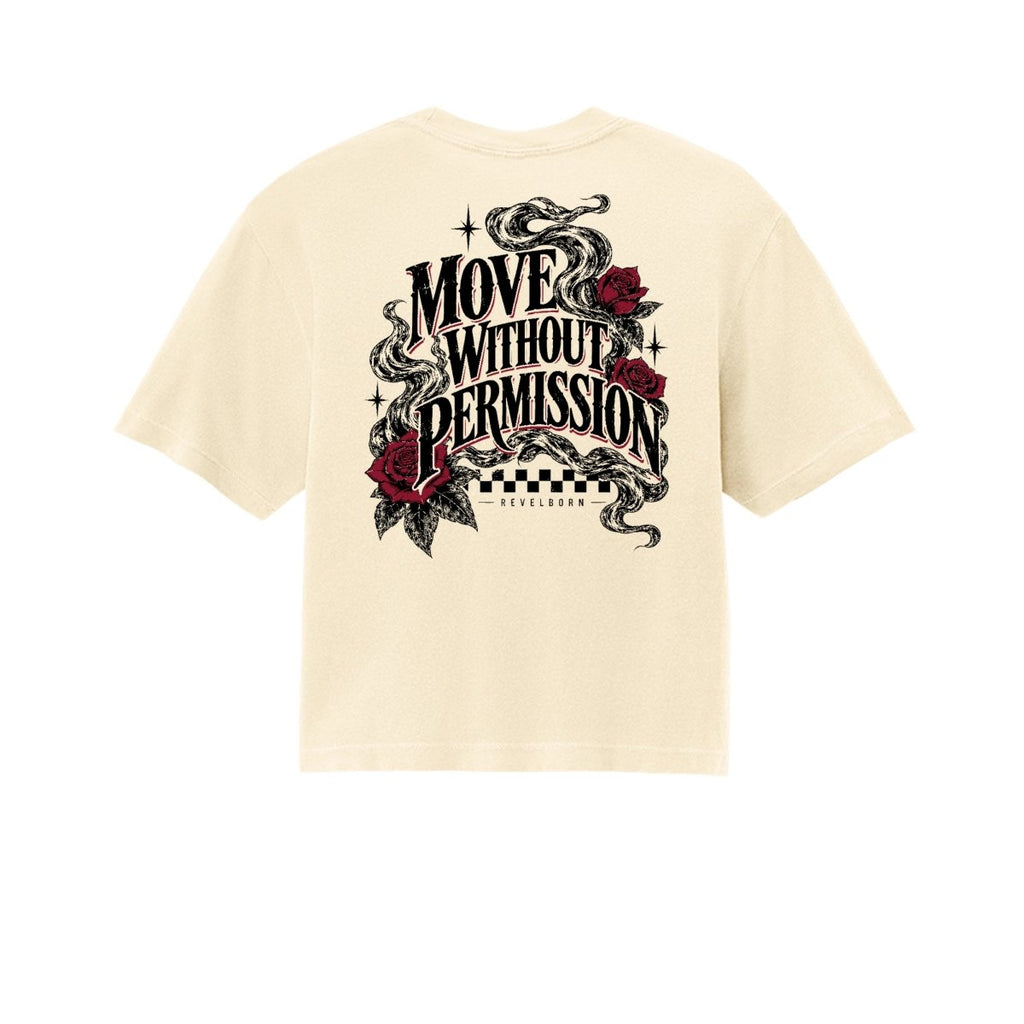 REVELBORN | MOVE WITHOUT PERMISSION CROP TOP