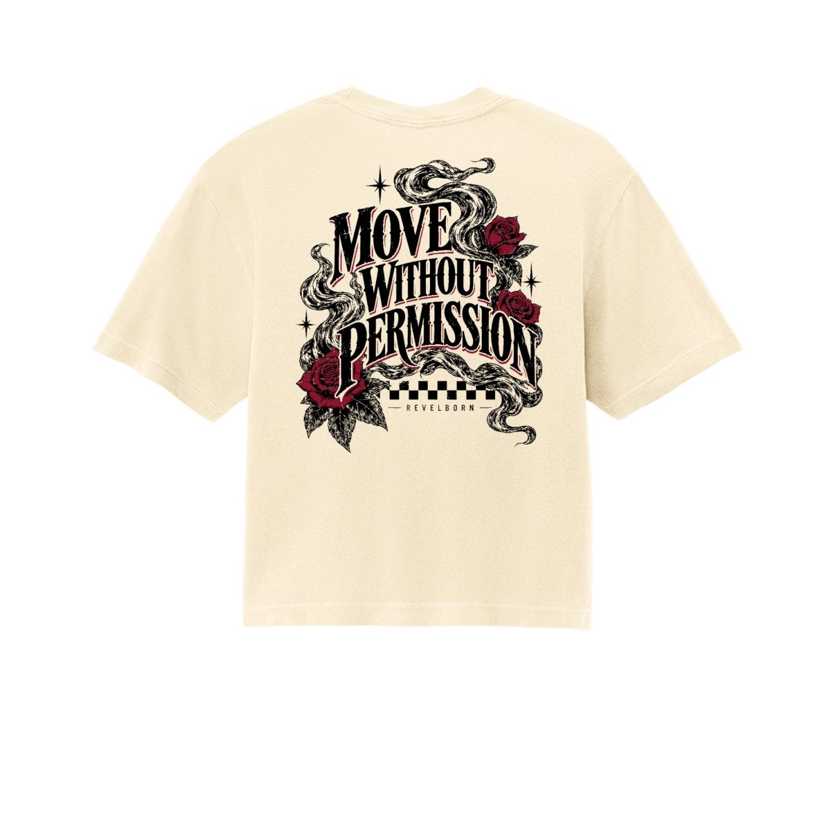 REVELBORN | MOVE WITHOUT PERMISSION CROP TOP