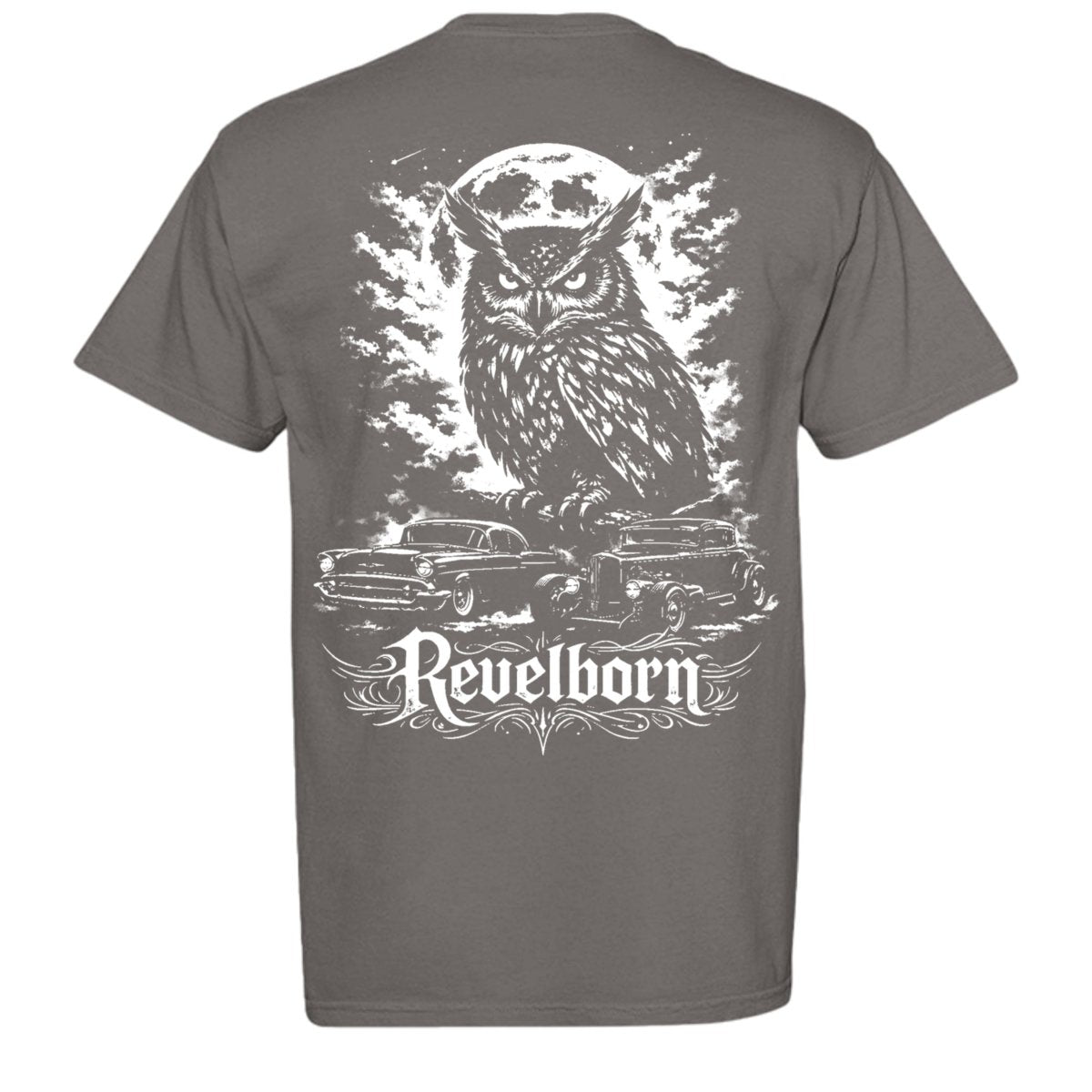 REVELBORN | NIGHT OWLS GRAPHIC TEE GRAY
